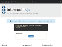 Tablet Screenshot of intercoolerjs.org